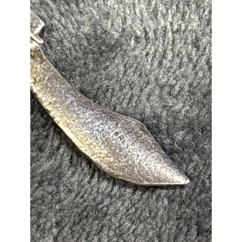 Vintage Sterling Silver 925 Dagger Single Earring Accessory Unique Medieval